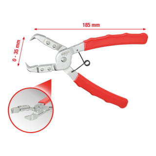 KS Tools Pinze a clip diritte