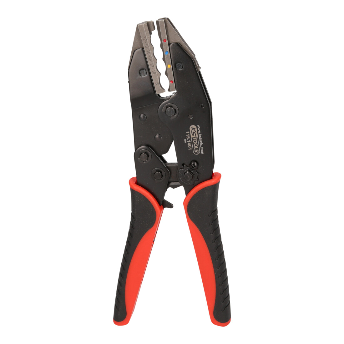 KS Tools Pinze a crimpare per connettori di testa isolati con guaina termorestringente