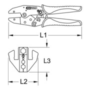 KS Tools Pinze a crimpare per spine coassiali-3