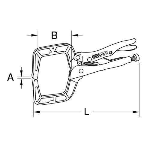 KS Tools Pinze a morsetto per saldatura, 270mm