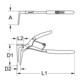 KS Tools Pinze di bloccaggio a braccio lunga per anelli di sicurezza interni-4
