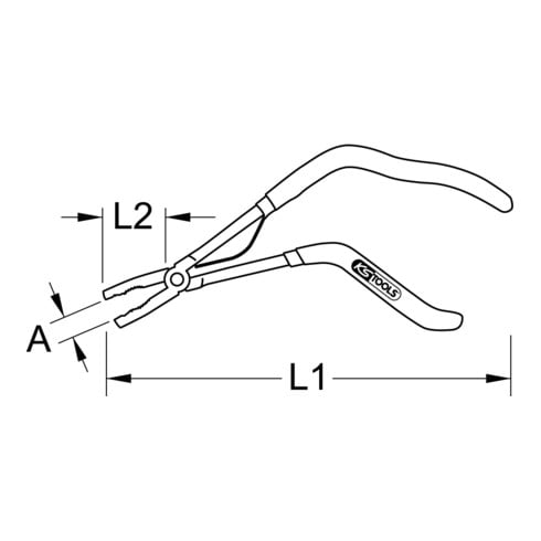 KS Tools Pinze per l'allentamento delle candele, 260mm