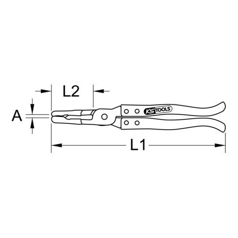 KS Tools Pinze per la tenuta dello stelo della valvola, 275mm