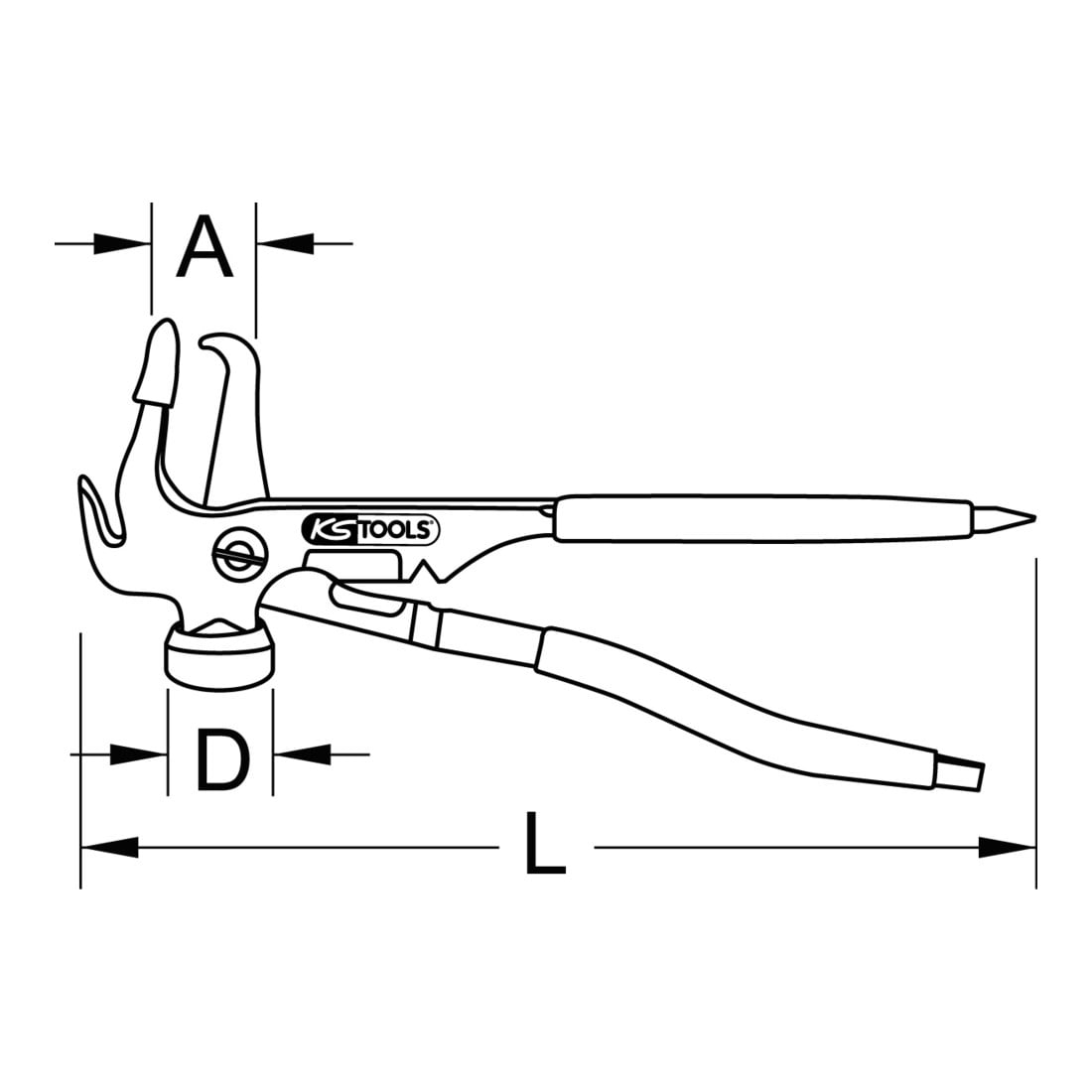 KS Tools Pinze per pneumatici, 250mm