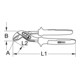 KS Tools Pinze per pompe acqua, 240mm, 10"-5