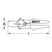 KS Tools Pinze per rivetti ad ancora, 230mm-3