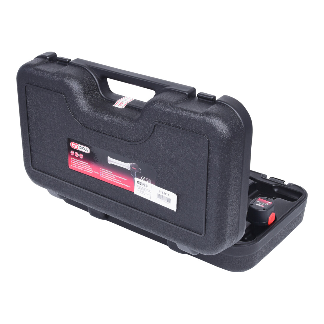 KS Tools Pistola a cartuccia a batteria 310 ml con 2 batterie e 1 caricatore
