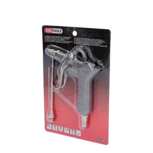 KS Tools Pistola di soffiaggio ad aria compressa con prolunga
