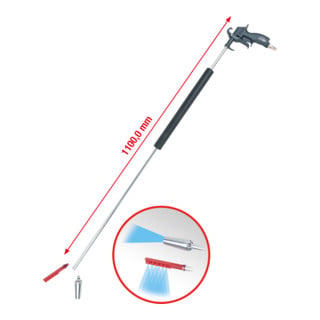 KS Tools Pistola di soffiaggio ad aria compressa, lunga, 3pz.
