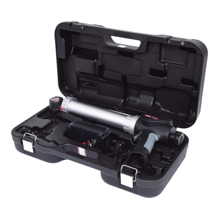 KS Tools Pistolet à cartouche sur batterie 400 ml avec 1 batterie et chargeur