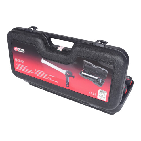 KS Tools Pistolet à cartouche sur batterie 600 ml avec 2 batteries et chargeur