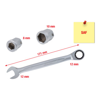 KS Tools Piston de frein Piston Clé à douille spéciale pour freins à disque WABCO et Knorr, 5 pcs.