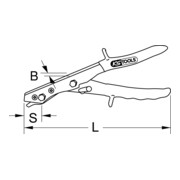 KS Tools plaatknabbelschaar, 265mm-4
