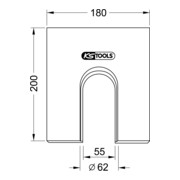 KS Tools Plaque à prisme, largeur 180 mm-3