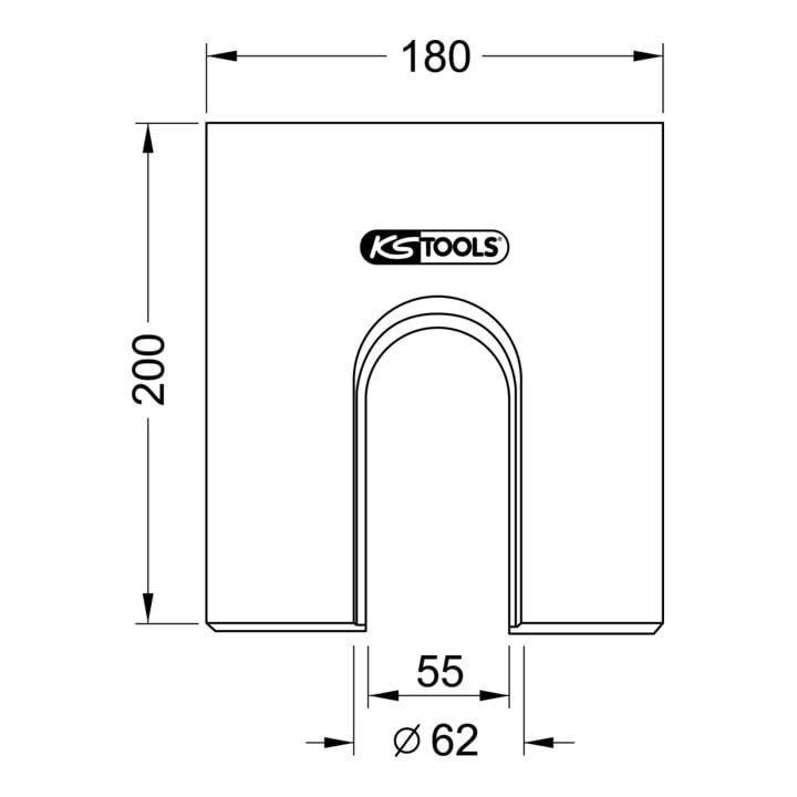 KS Tools Plaque de prismes Ø 62,0 mm