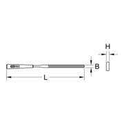 KS Tools platte naaldvijl, 5x1mm-3