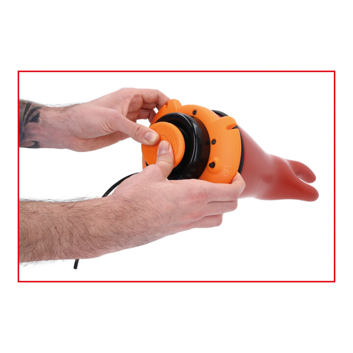 KS Tools Pneumatischer Elektrikerschutzhandschuh-Prüfer