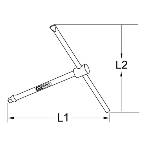 KS Tools BRONZEplus Poignée en T