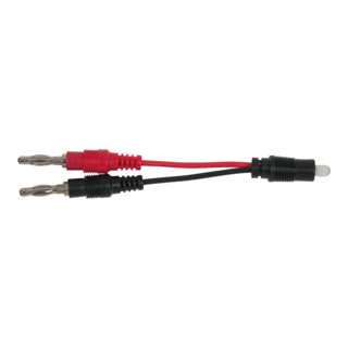 KS Tools Polaritätsprüfer mit 4,0mm Bananenstecker-Anschluss und Duo-LED