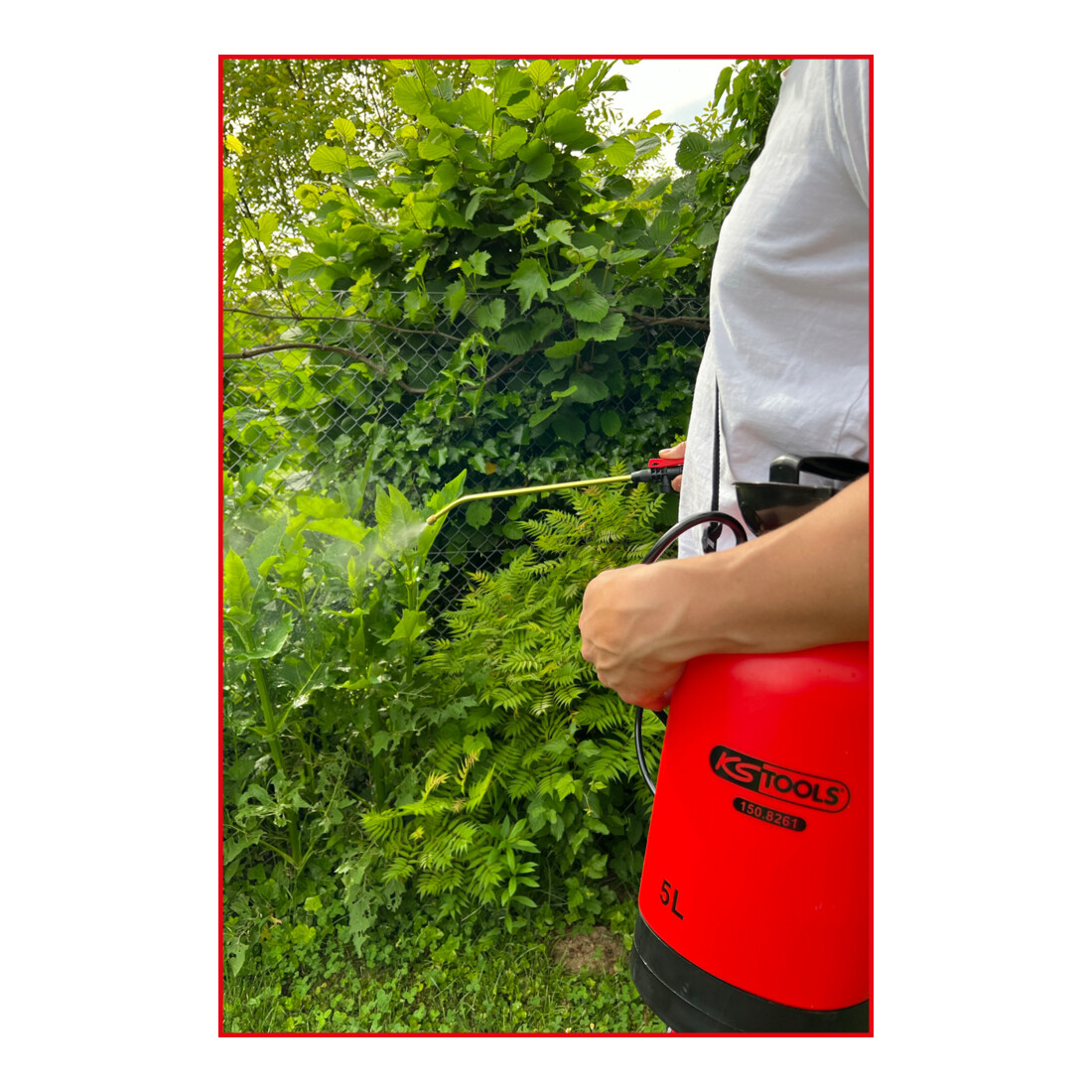 KS Tools Polverizzatore a pressione con cinghia di trasporto, 5L