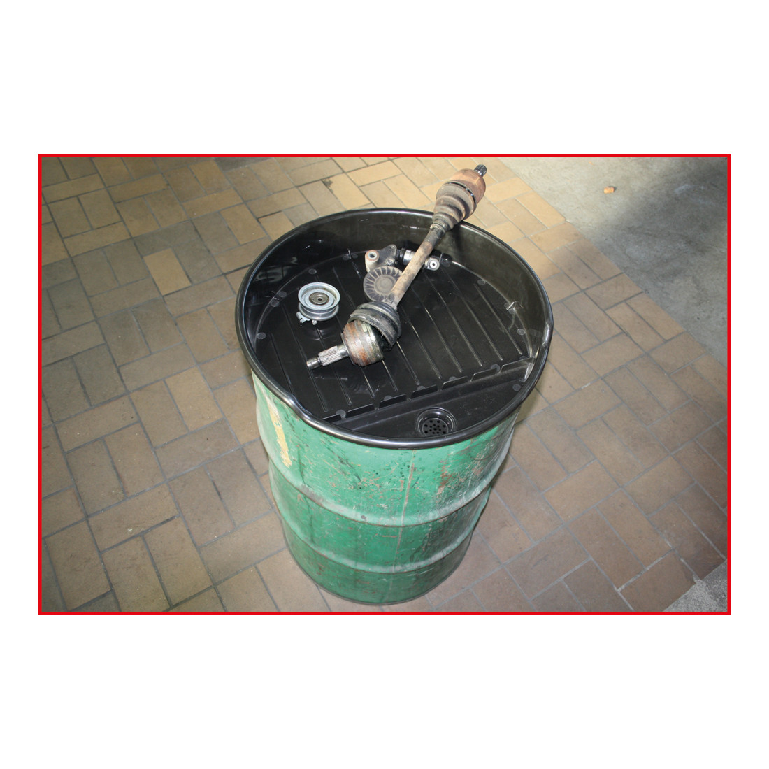 KS Tools polyethyleen trechter met zeef, 30 l