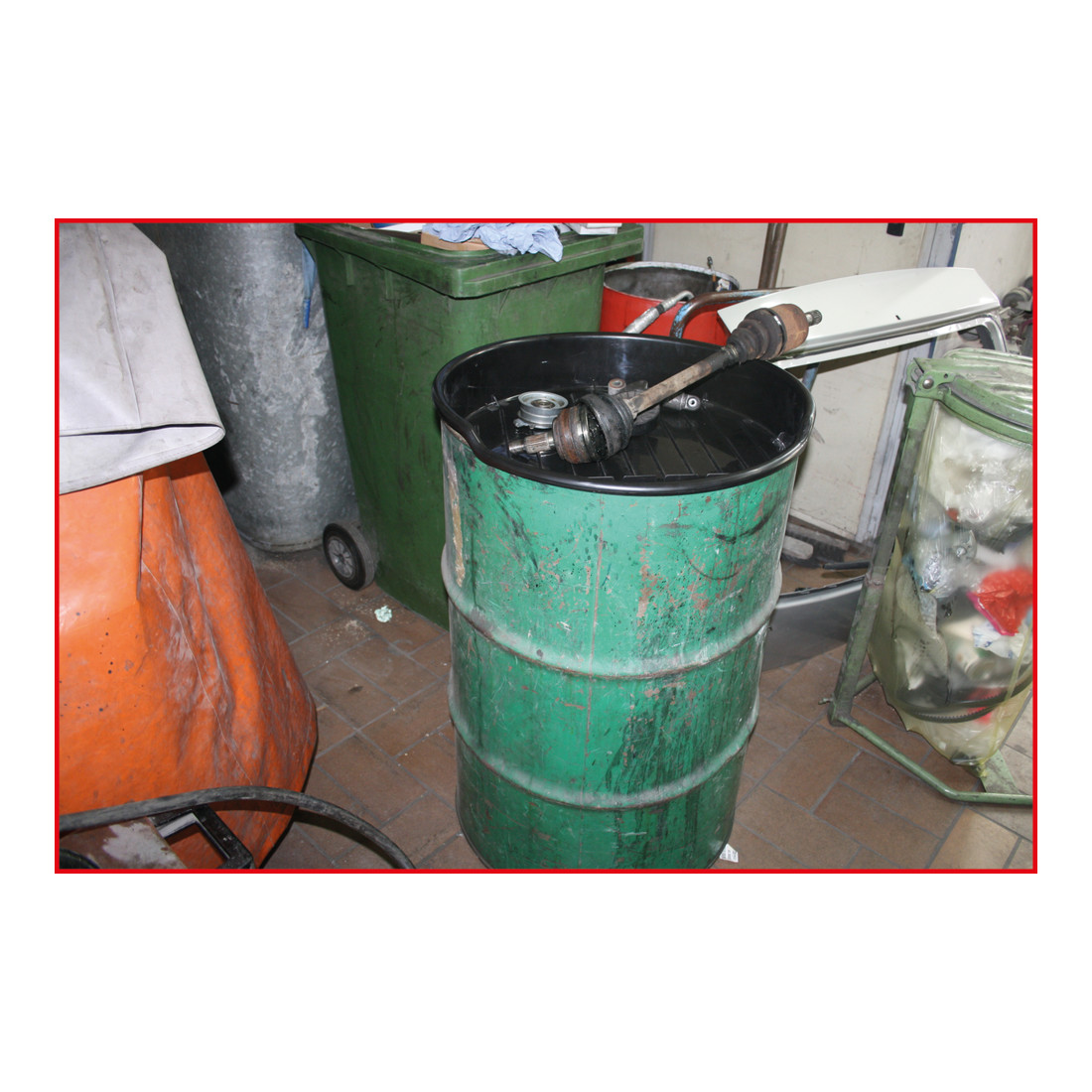 KS Tools polyethyleen trechter met zeef, 30 l