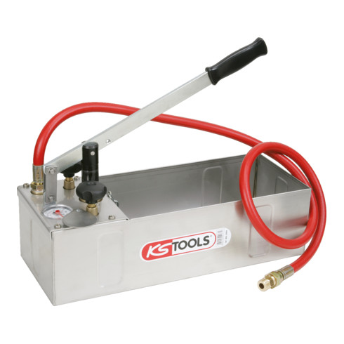 KS Tools Pompa per test di pressione in acciaio Inox, 12L