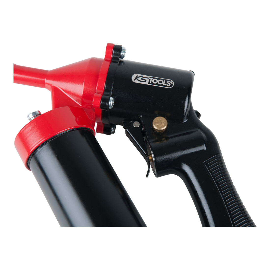 KS Tools Pompe à graisse à air comprimé 2 en 1 pour un débit de graisse en élévation et continu
