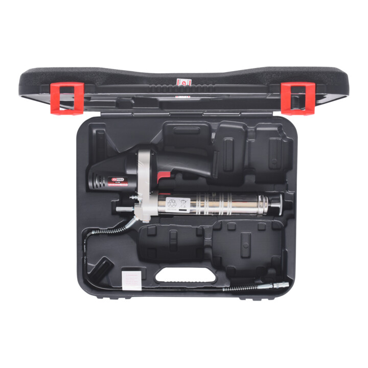 KS Tools Pompe à graisse sur batterie 400 ml, 420bar, 18V, sans batterie et chargeur