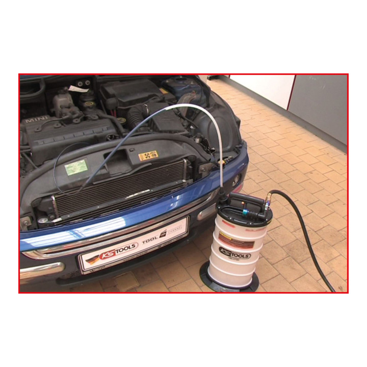 KS Tools Pompe d'aspiration par vide 9,5 l avec 4 sondes
