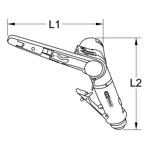 KS Tools Ponceuse à bande pneumatique, 150 mm
