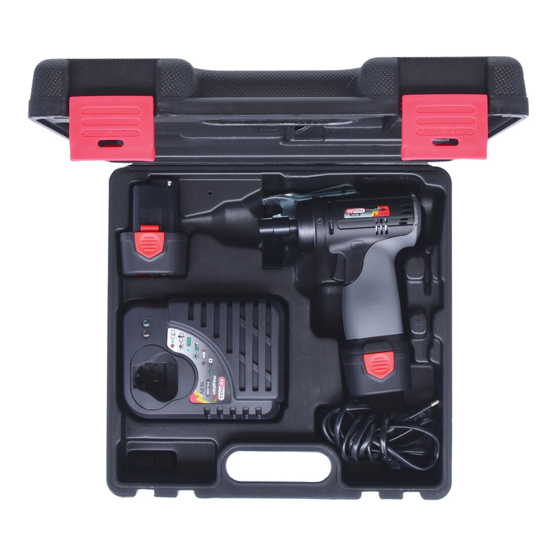 KS Tools Ponceuse sur batterie, 22.000 Tr/min 10,8V, avec 2 batteries et chargeur
