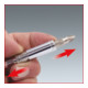 KS Tools Portabit 1/4" Auto-Slimlock a cambio rapido, 65mm-5