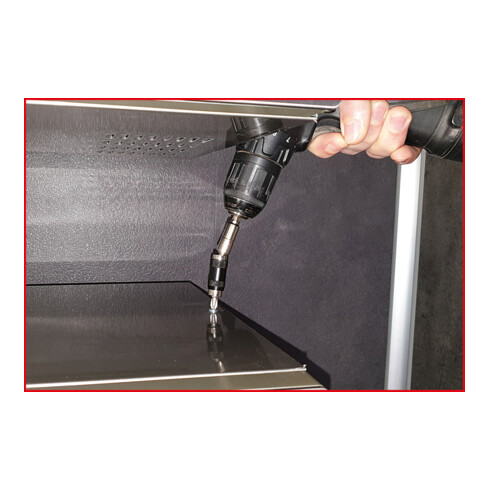 KS Tools Portabit a cambio rapido magnetico con snodo da 1/4"
