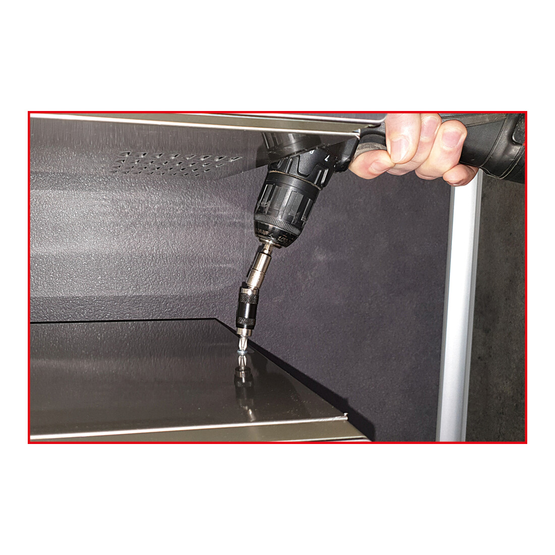 KS Tools Portabit a cambio rapido magnetico con snodo da 1/4"