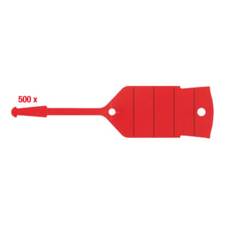 KS Tools Portachiavi con occhiello, rosso, 500pz.