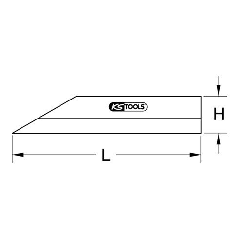 KS Tools Präzisions-Haarlineal