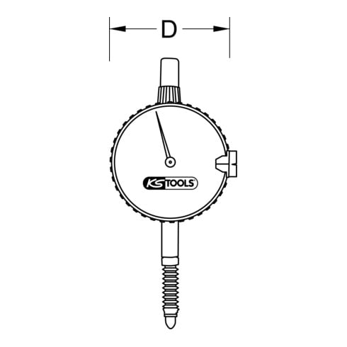 KS Tools Präzisions-Messuhr 0-10mm