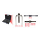 KS Tools precisie inwendige afzuigset Ø 10-37mm, 7 delig