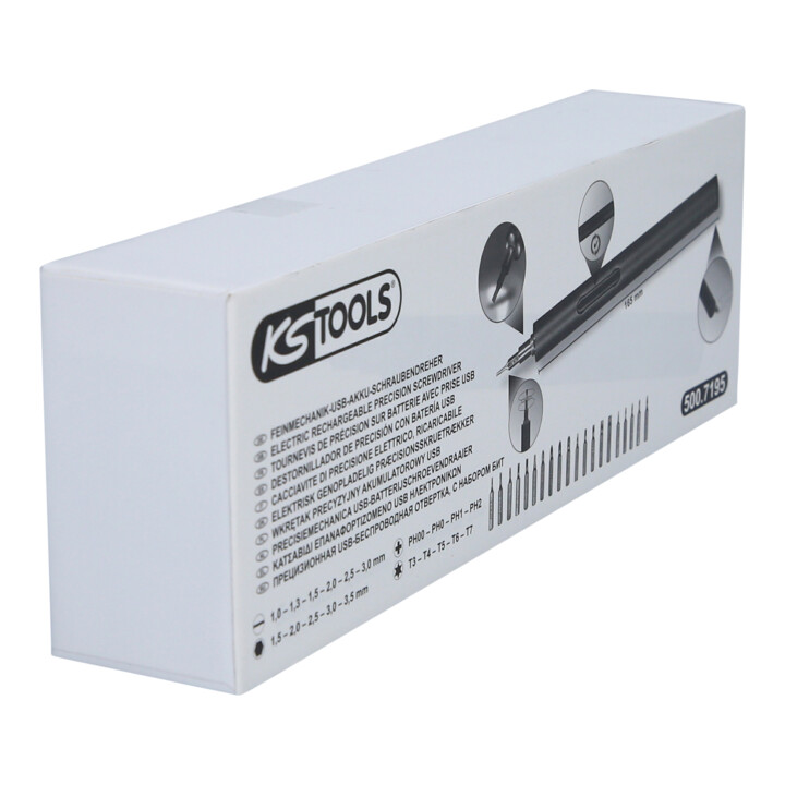 KS Tools precisie mechanica USB batterij schroevendraaier