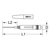 KS Tools precisie oliestift, 140mm-4