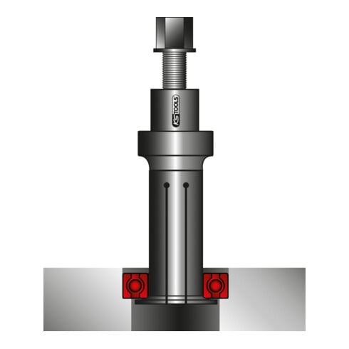 KS Tools precisie trapas uittrekset Ø 10 - 30 mm, 11 stuks