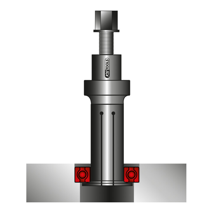 KS Tools precisie trapas uittrekset Ø 10 - 30 mm, 11 stuks