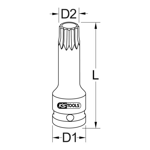 KS Tools Presa speciale Torx 1/2" per regolatori dell'albero a camme per Mercedes, TB100