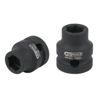 KS Tools Prise de courant hexagonale 1/2", extra courte, 11,0 mm