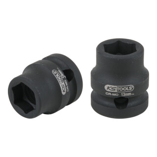 KS Tools Prise de courant hexagonale 1/2", extra courte, 13,0 mm