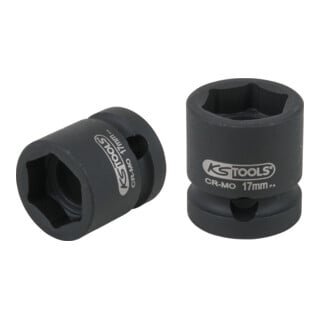 KS Tools Prise de courant hexagonale 1/2", extra courte, 17,0 mm