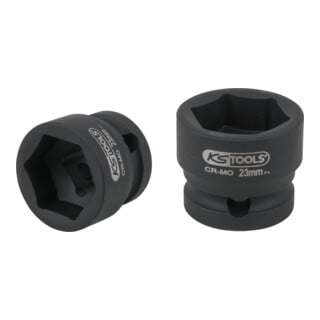 KS Tools Prise de courant hexagonale 1/2", extra courte, 23,0 mm