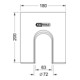 KS Tools Prismaplaat, breedte 180 mm
