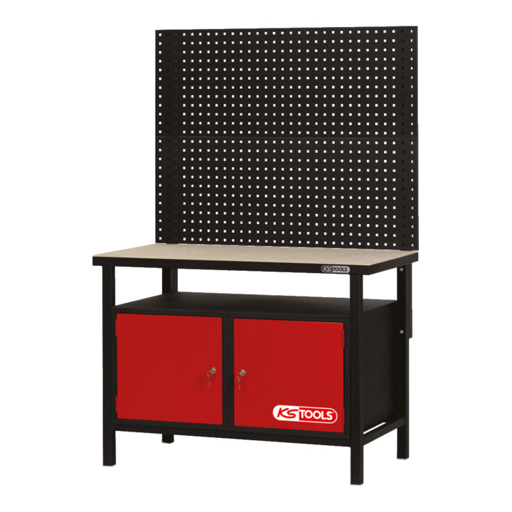KS Tools professionele werkbank met 2 deuren, H840xB1200xD600mm